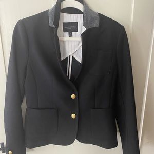 Size 4 Classic Fit Black Banana Republic Blazer.  Never worn.
